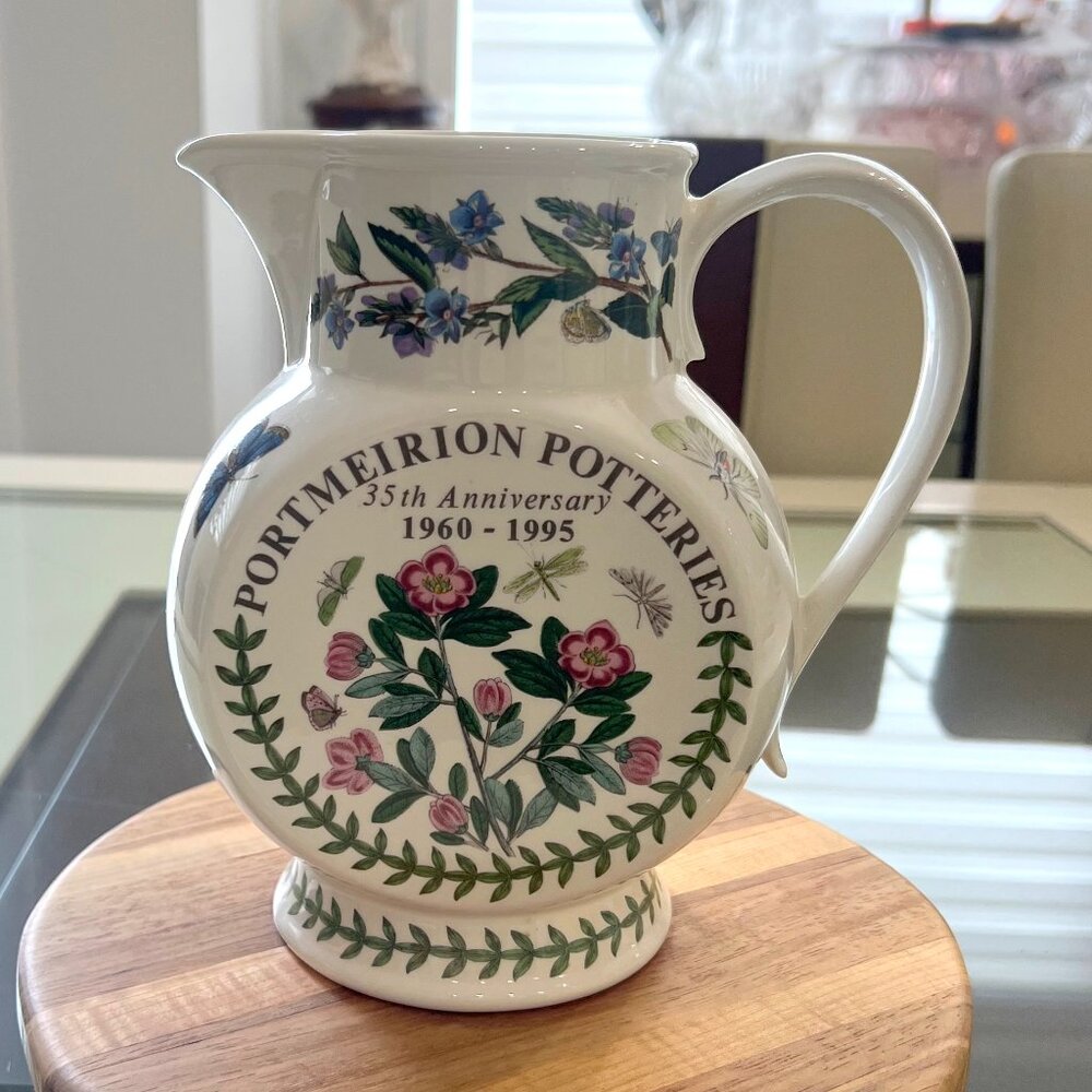 Portmeirion 35th Anniversary Water Pitcher Botanical Garden Collection!
